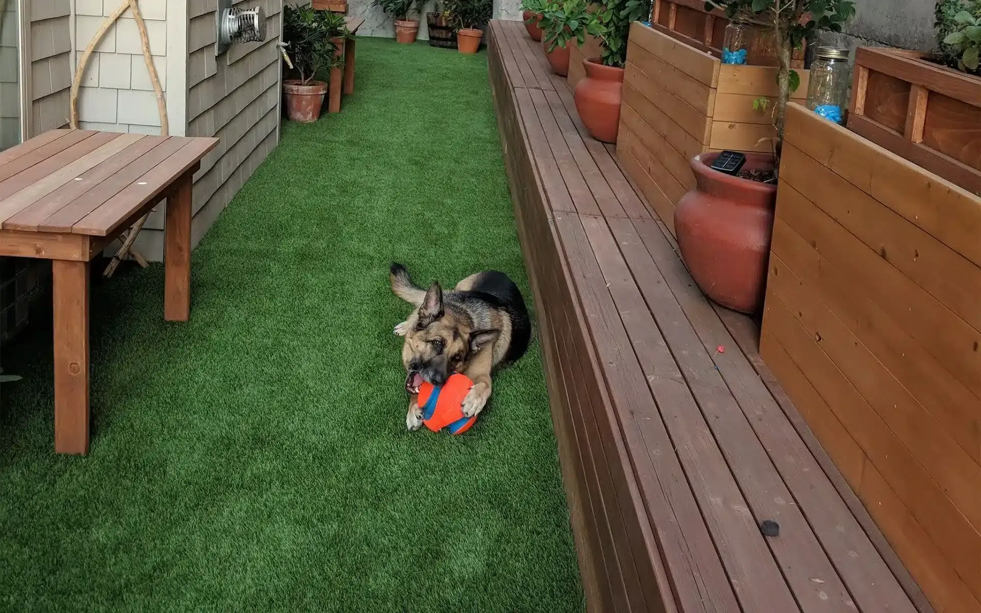 Artificial Turf Pet Area Installation
